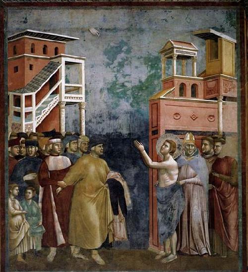 GIOTTO di Bondone Renunciation of Wordly Goods china oil painting image